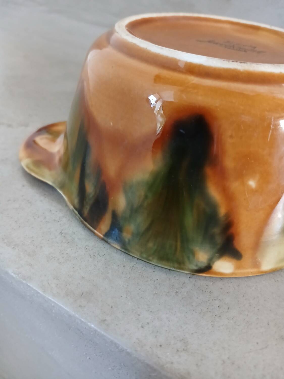 Old ear bowl Digoin and Sarreguemines