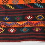 Rug For Hallway Orange Kilim Runner Rug, 119x371Cm