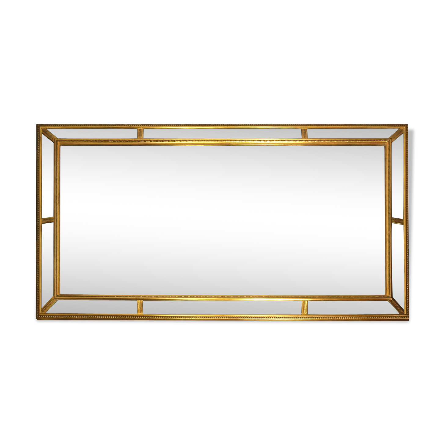 Bevelled and close-to-close mirror 109x194cm