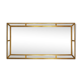 Miroir biseauté et à pare-closes 109x194cm