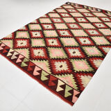 7x9 Modern Geometric Kilim Rug, 202x291Cm