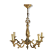 Bronze vintage five-pointed chandelier