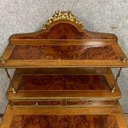 Louis XV style happiness desk in marquetry around 1880-1900