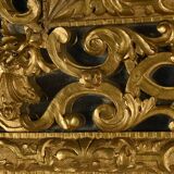 Miroir à Parcloses en Bois Doré, époque Napoléon III – Milieu XIXe