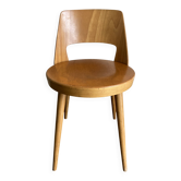 Mondor Baumann chair in curved plywood with low back, 1960