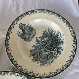 3 assiettes thème chasse par Pexonne