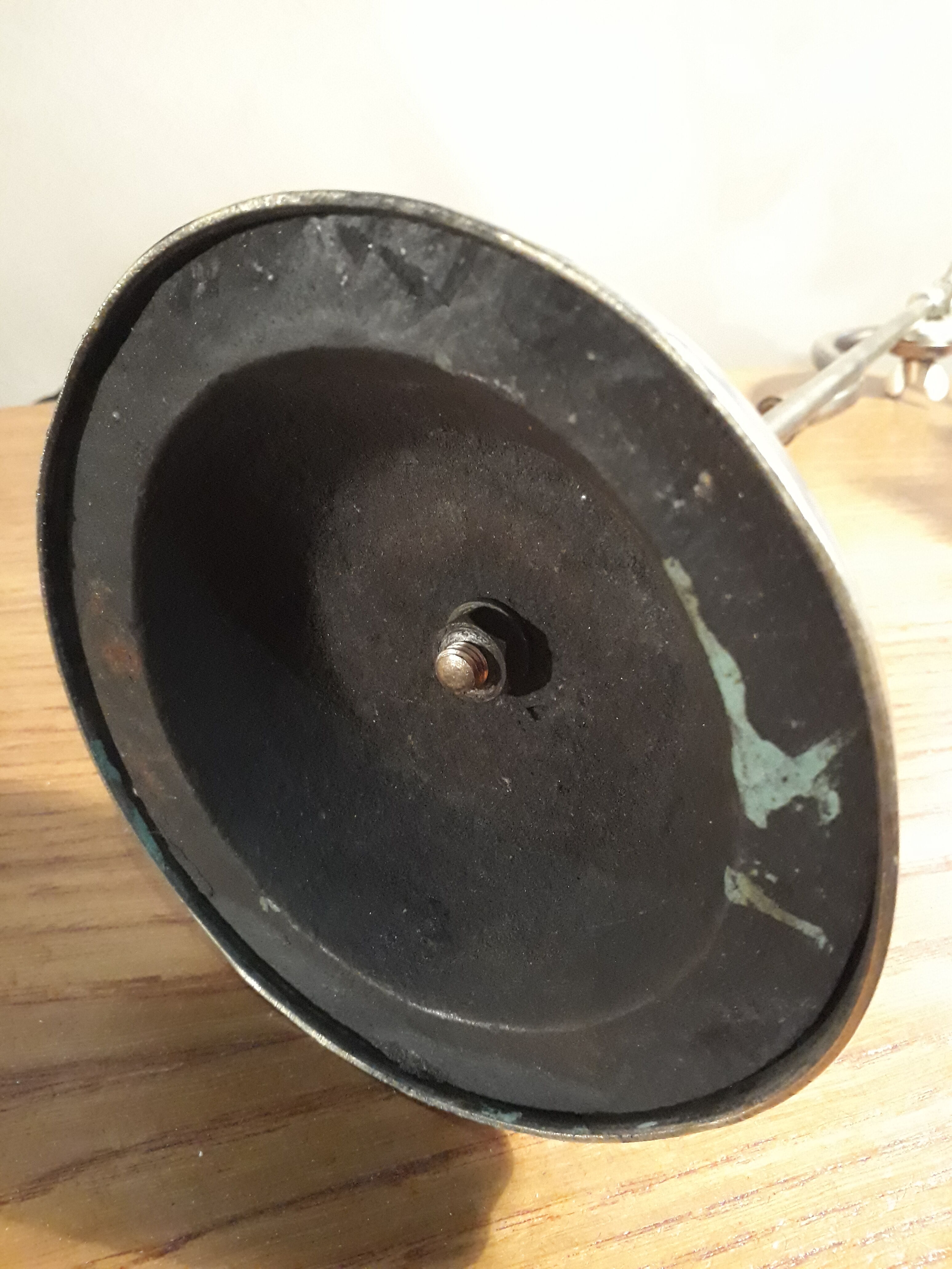 Opalescent tulip swing lamp 1900