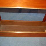 Important empire style planter in mahogany and bronze (202 x 99 cm)