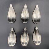 Fleuron - Christofle - Vintage caviar spoon display "Flower of Poseidon" in silver metal