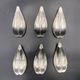 Fleuron - Christofle - Vintage caviar spoon display "Flower of Poseidon" in silver metal