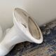 Vintage hand-shaped wall lamp in white ceramic