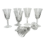 6 Saint-Louis crystal water glasses | Tarn model | 1960s