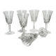 6 Saint-Louis crystal water glasses | Tarn model | 1960s