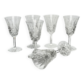 6 Verres à eau en cristal Saint-Louis | Modèle Tarn | Années 1960