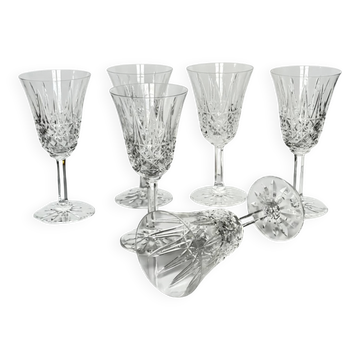 6 Verres à eau en cristal Saint-Louis | Modèle Tarn | Années 1960