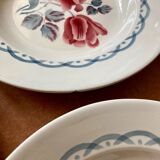 Lot plates Digoin Sarreguemines model Cannes