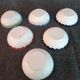 Set of 6 antique enameled copper bowls with Persian decoration