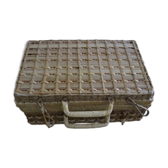 Wicker suitcase