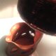 Ceramic lamp terracotta and lampshade wool 50/60