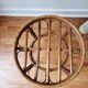Petit tabouret/porte-plante en rotin '1970 - Vintage