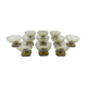 11 Art Deco smoked glass champagne glasses