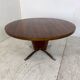 Table basse art déco moderniste en palissandre et acier chromé, années 1930
