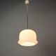 Large vintage opaline glass pendant lamp, Prague, Czechoslovakia, late 1970s.
