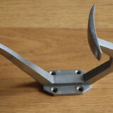 Aluminum peg double hook