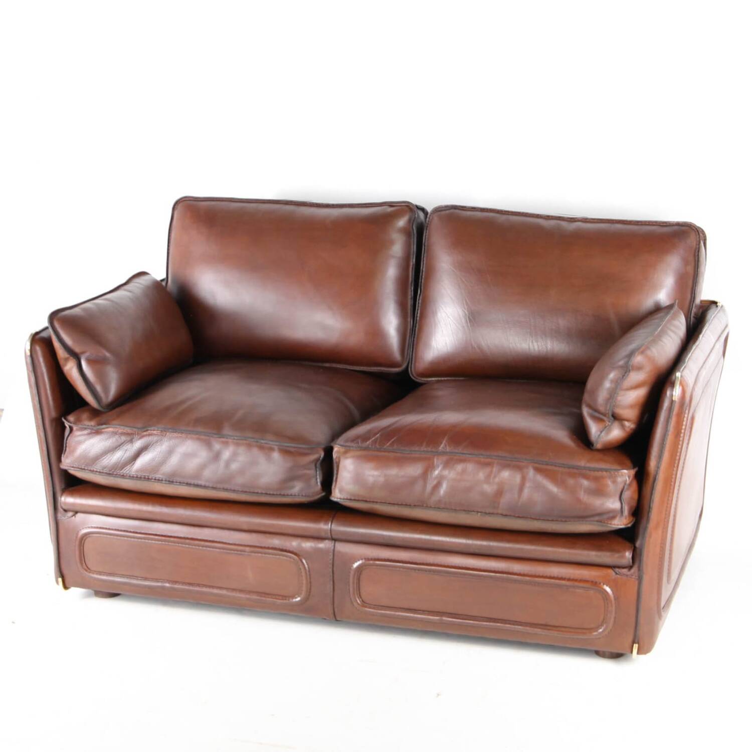 Paire de canapés cuir Roche Bobois