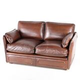 Paire de canapés cuir Roche Bobois