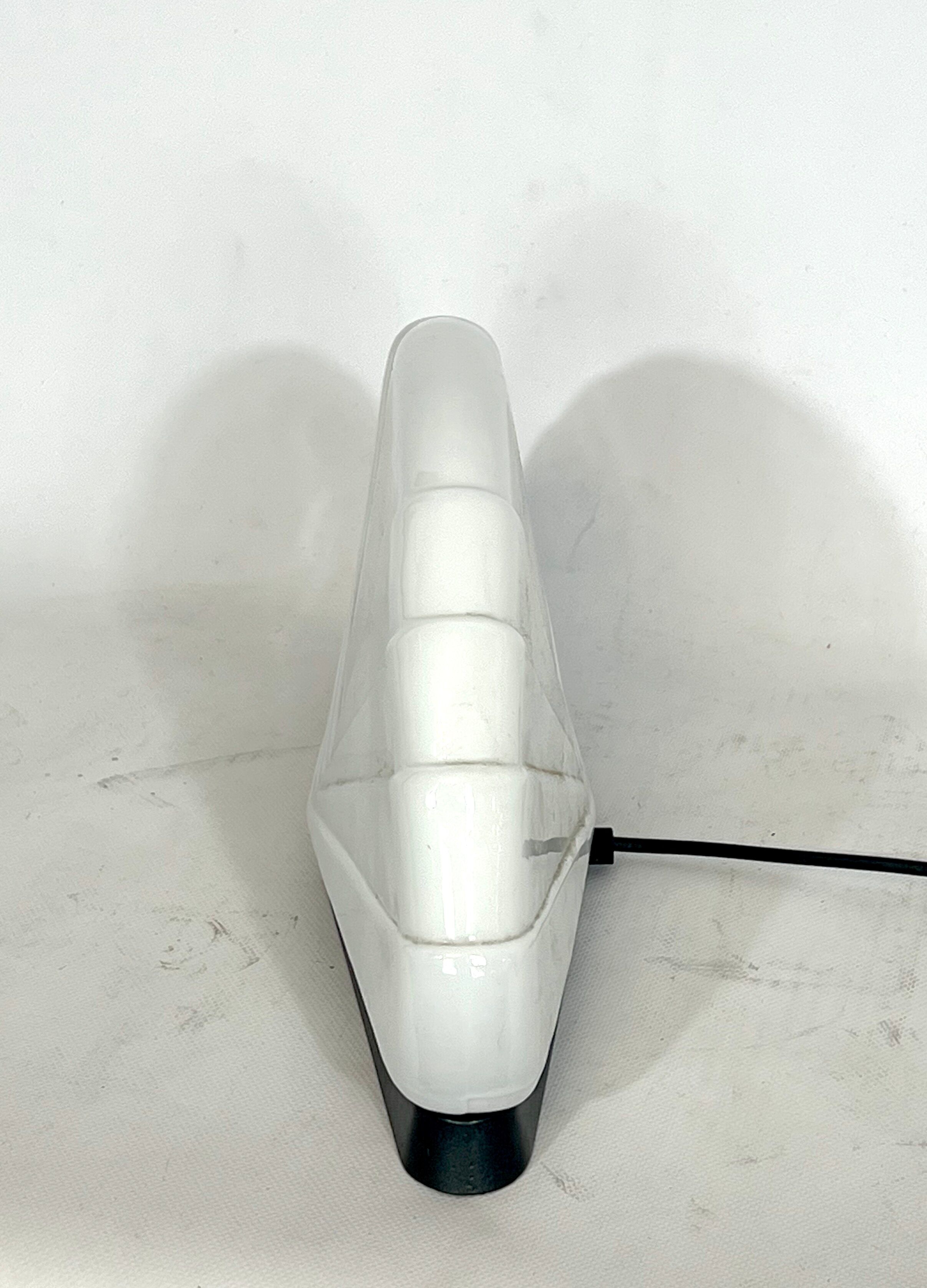 Glass table lamp model Flores by Paolo Nava for Leucos