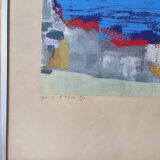 Mowan 1966 - Signed artist's proof - Abstract lithograph