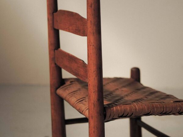 Chaise basse de style Shaker,  États-Unis, vers 1900