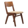 Scandinavian style bistro chair in dark oak