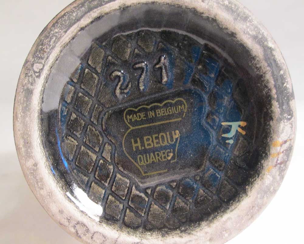 Hubert Bequet ewer-shaped vase