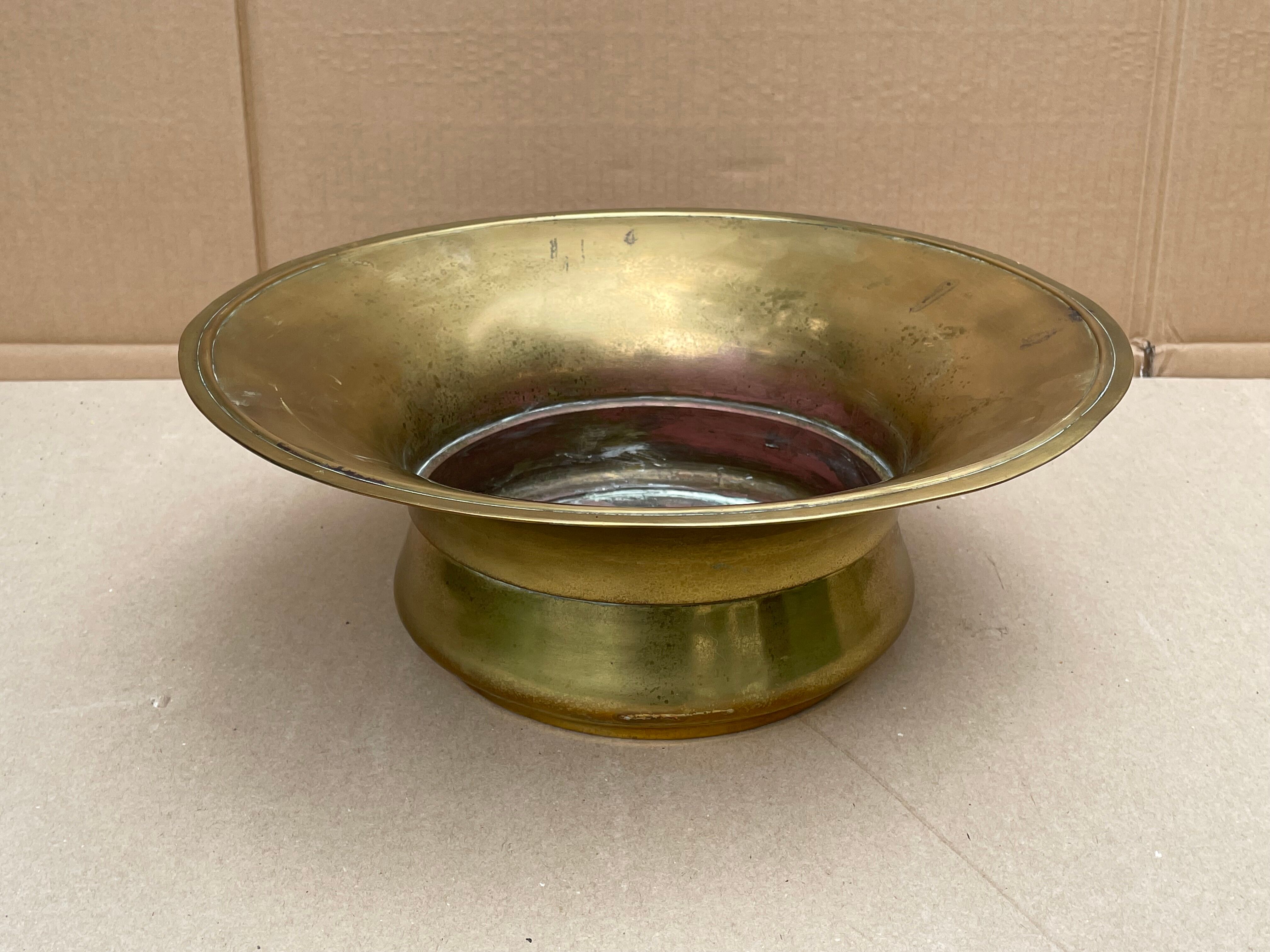 Old copper pot cover - decoration