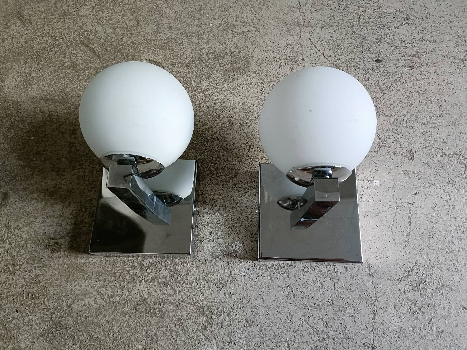 Space age wall lights