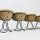 Set of 4 Pan Am dining chairs by Gastone Rinaldi for Rima Italy 1970s