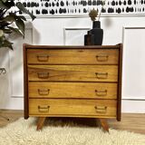 Vintage chest of drawers compass feet