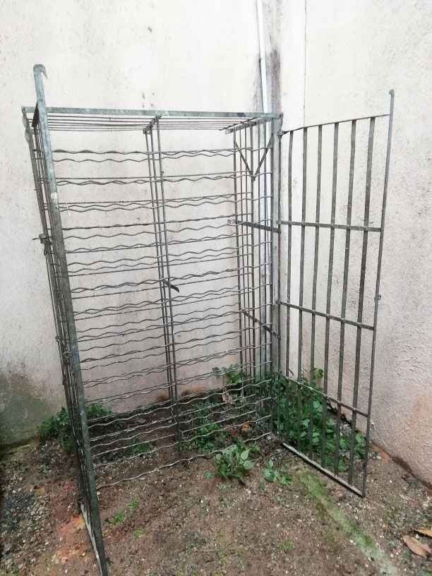 Old iron bottle storage