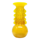 Bride vase, mid-century modern, yellow glass, designed by J. Słuczan-Orkusz, Poland, 1970s