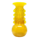 Bride vase, mid-century modern, yellow glass, designed by J. Słuczan-Orkusz, Poland, 1970s