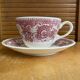 Cup + saucer antique villeroy & boch burgenland model ceramic