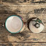 Vallauris ceramic candy-thistle pattern-60s