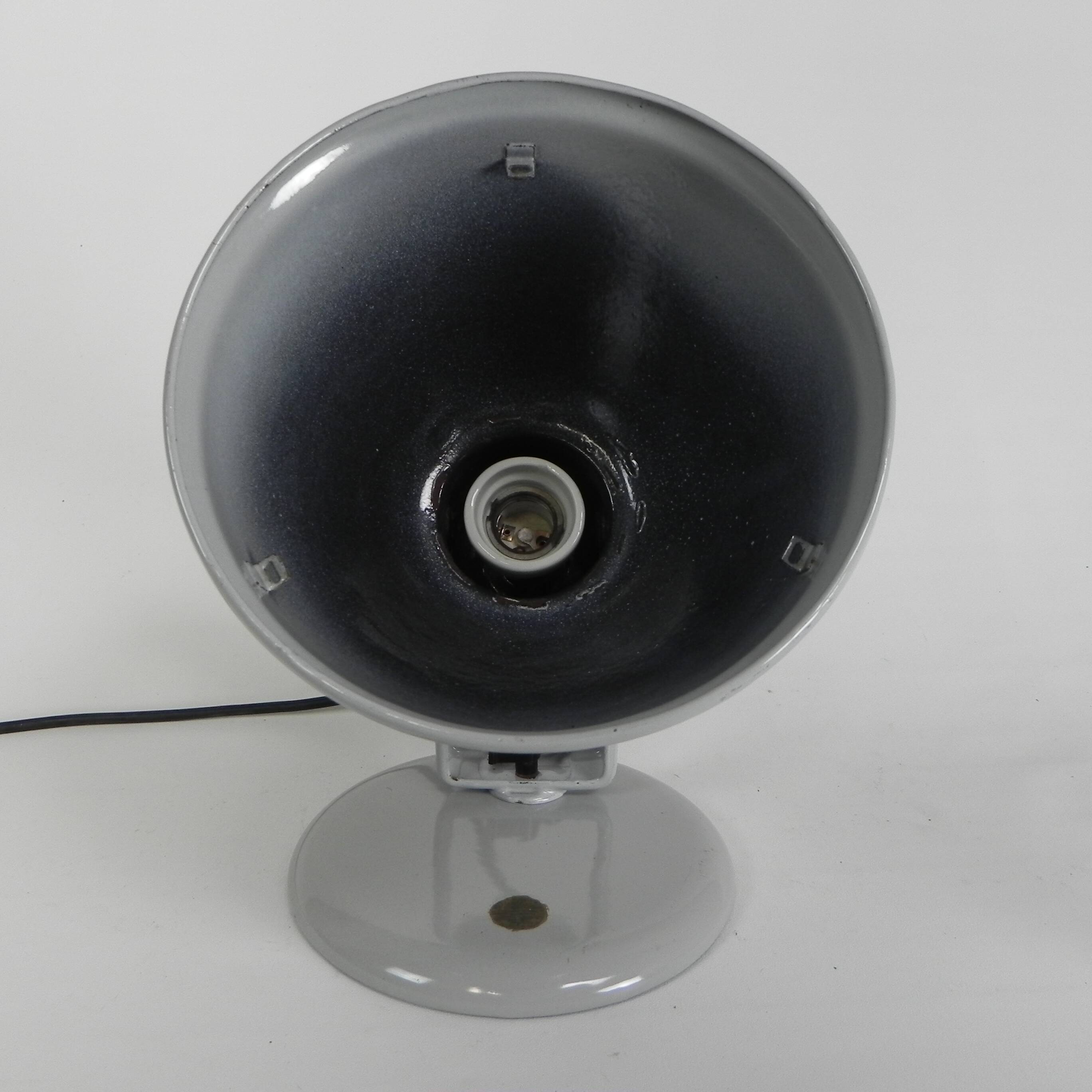 Philips Helioflux desk lamp, grey enamel, 1950s