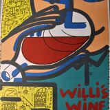 Poster "Willi"s Wine Bar" Boisrond - Memphis design -1985