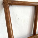 70s rattan wall shelf