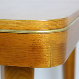 Square oak veneered folding table from Jitona, 1960