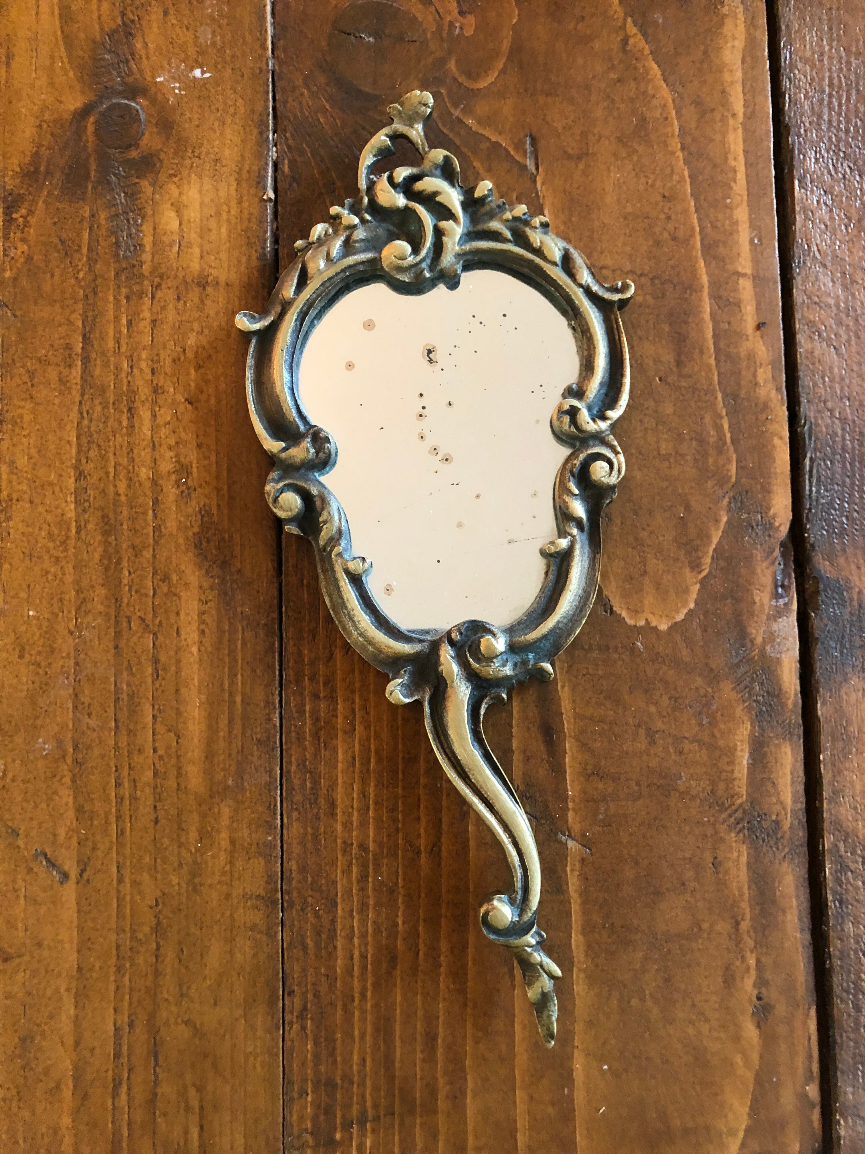 Bronze hand mirror