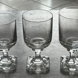 Villeroy and Boch crystal glassware set, square base model